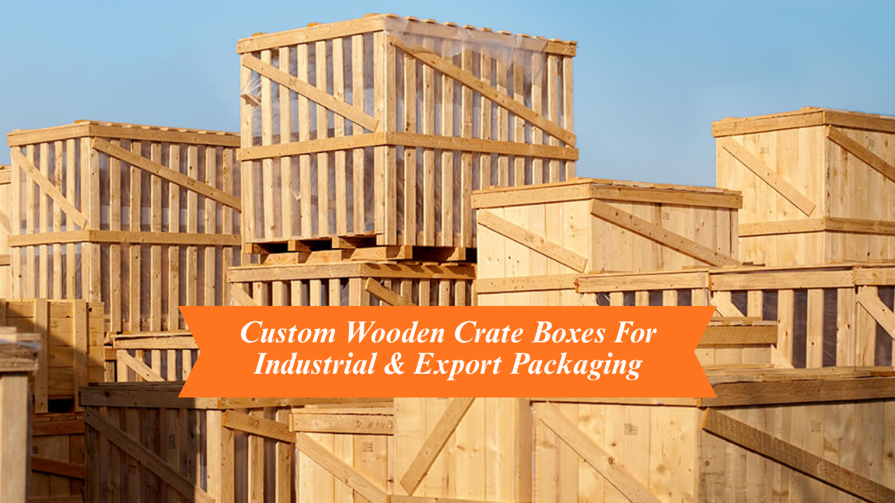 Custom Wooden Crate Boxes For Industrial & Export Packaging