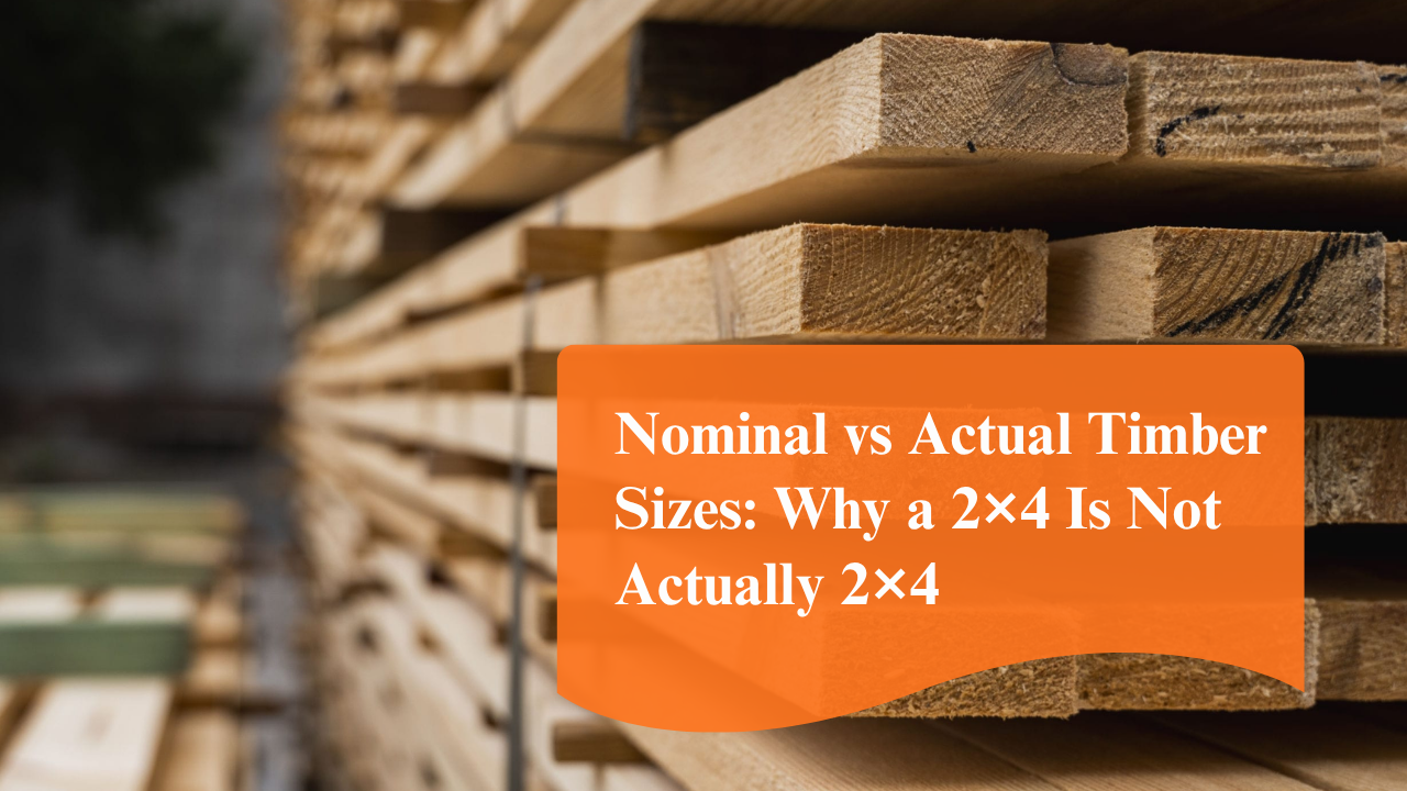 Nominal vs Actual Timber Sizes: Why a 2×4 Is Not Actually 2×4